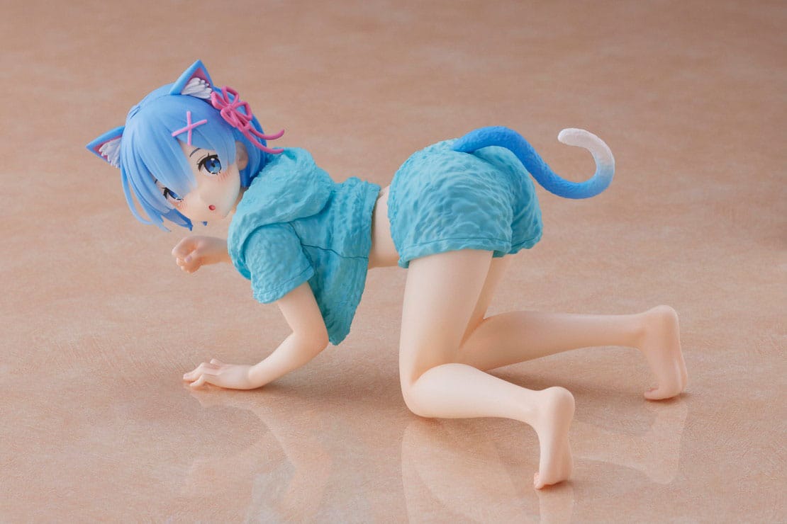 Re: Zero - rem - Cat Roomwear Desktop Cute Figure (Taito)