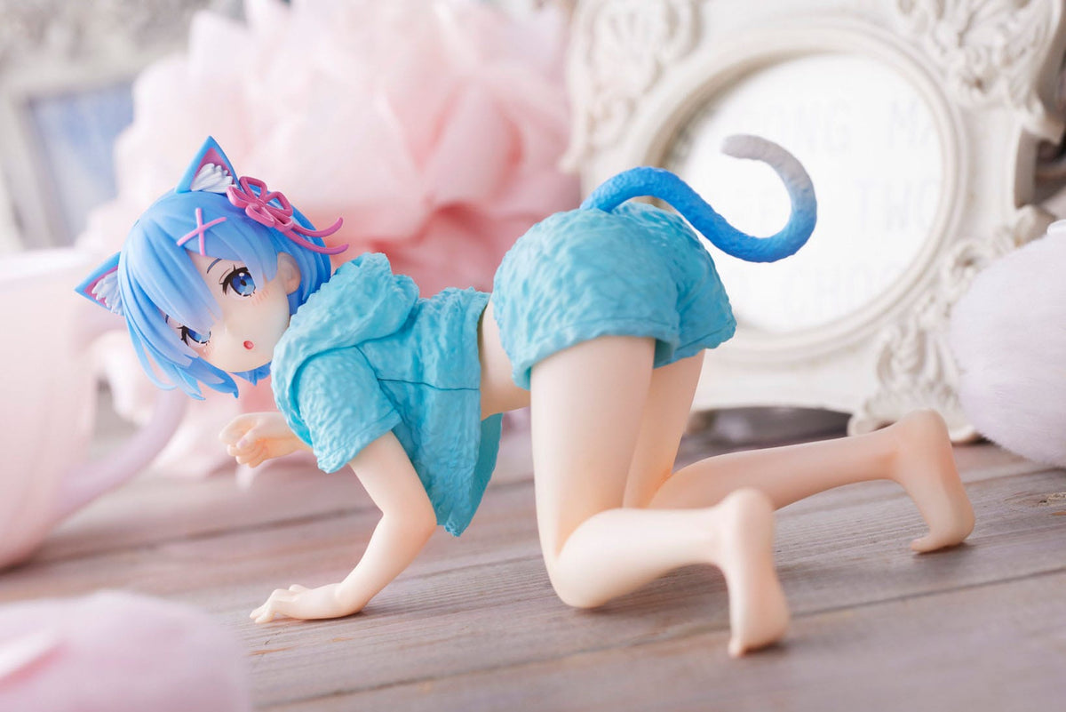 Re:Zero - Rem - Cat Roomwear Desktop Cute Figur (Taito)