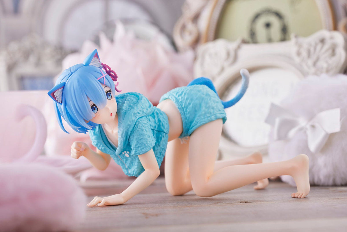 Re:Zero - Rem - Cat Roomwear Desktop Cute Figur (Taito)