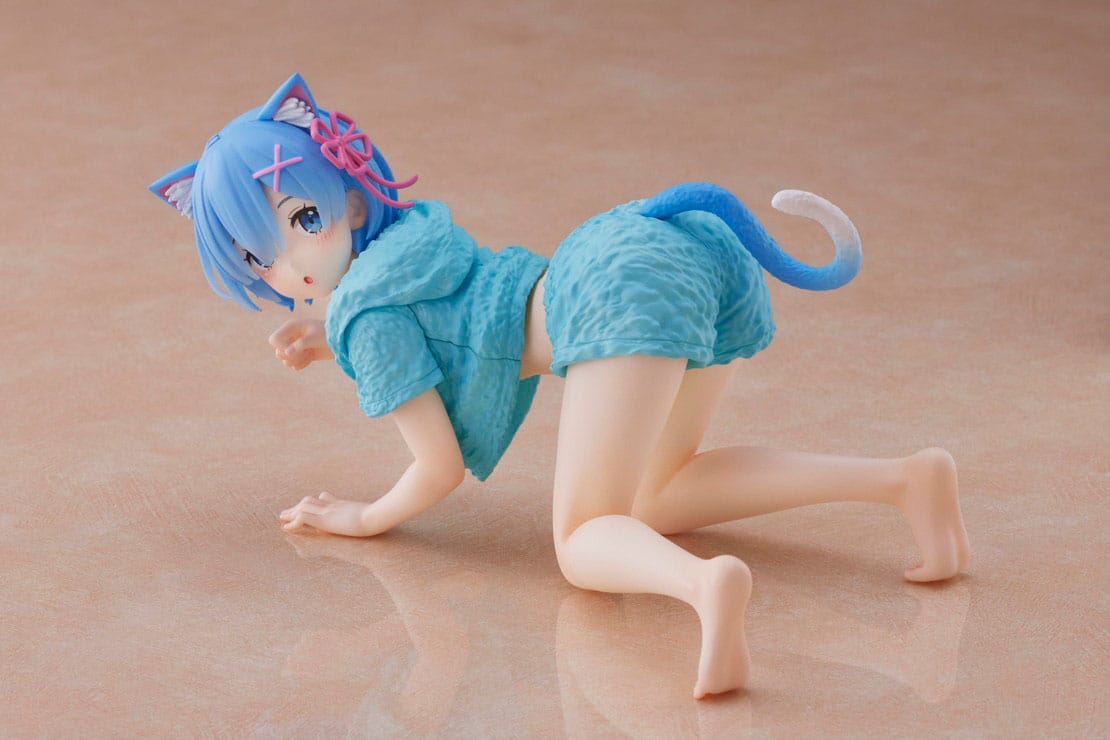 Re: Zero - rem - Cat Roomwear Desktop Cute Figure (Taito)