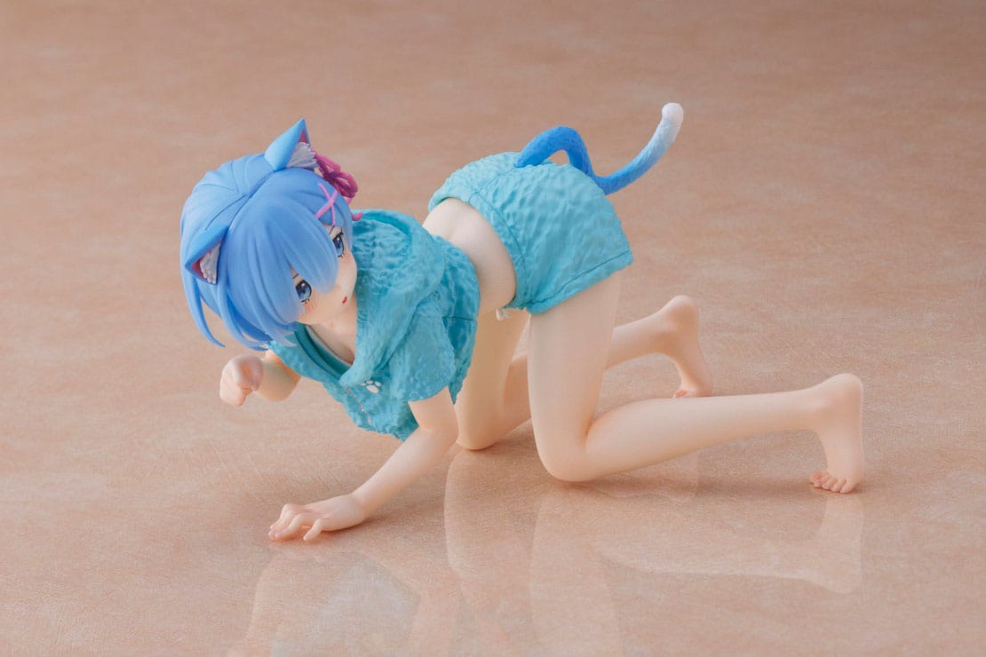 Re: Zero - rem - Cat Roomwear Desktop Cute Figure (Taito)