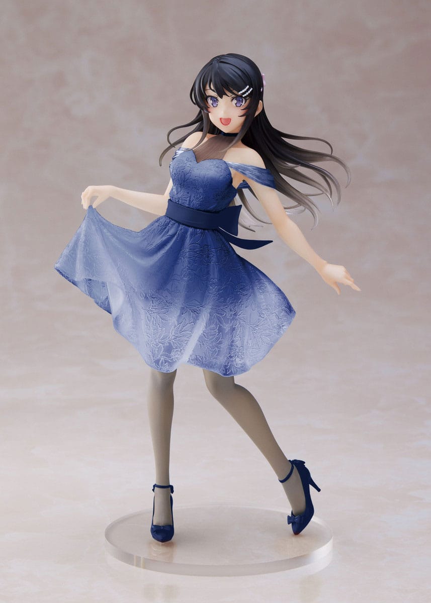 Mascalzone non sogna la ragazza coniglio Senpai - Mai Sakurajima - Vestito blu chiaro Ver. Edizione rinnovata Coreful figura (Taito)