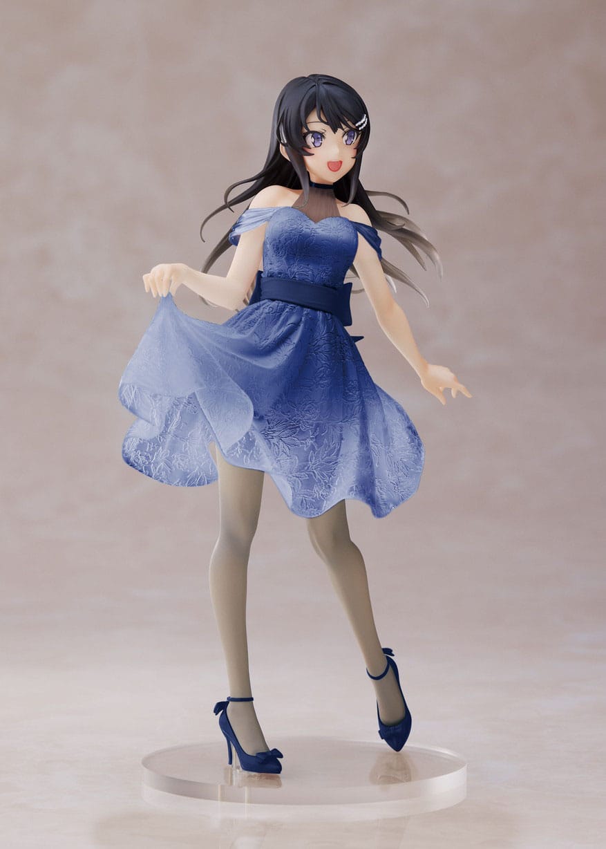 Mascalzone non sogna la ragazza coniglio Senpai - Mai Sakurajima - Vestito blu chiaro Ver. Edizione rinnovata Coreful figura (Taito)