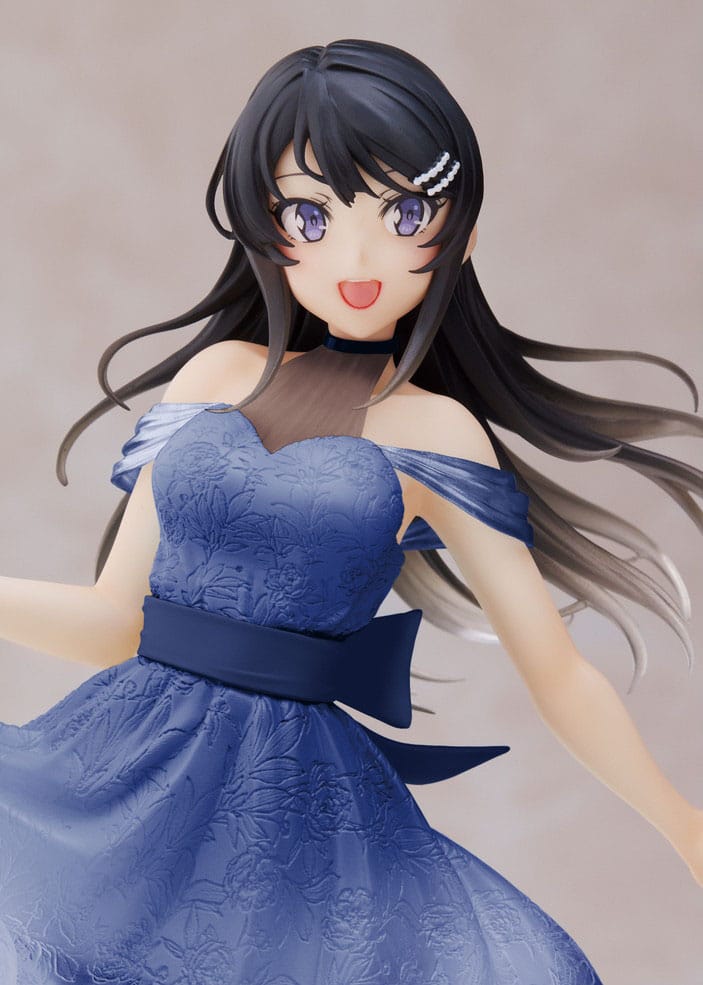 Rascal Does Not Dream of Bunny Girl Senpai - Mai Sakurajima - Blue Clear Dress Ver. Renewal Edition Coreful Figur (Taito)