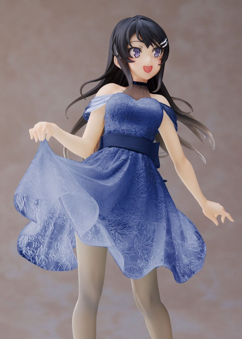 Mascalzone non sogna la ragazza coniglio Senpai - Mai Sakurajima - Vestito blu chiaro Ver. Edizione rinnovata Coreful figura (Taito)