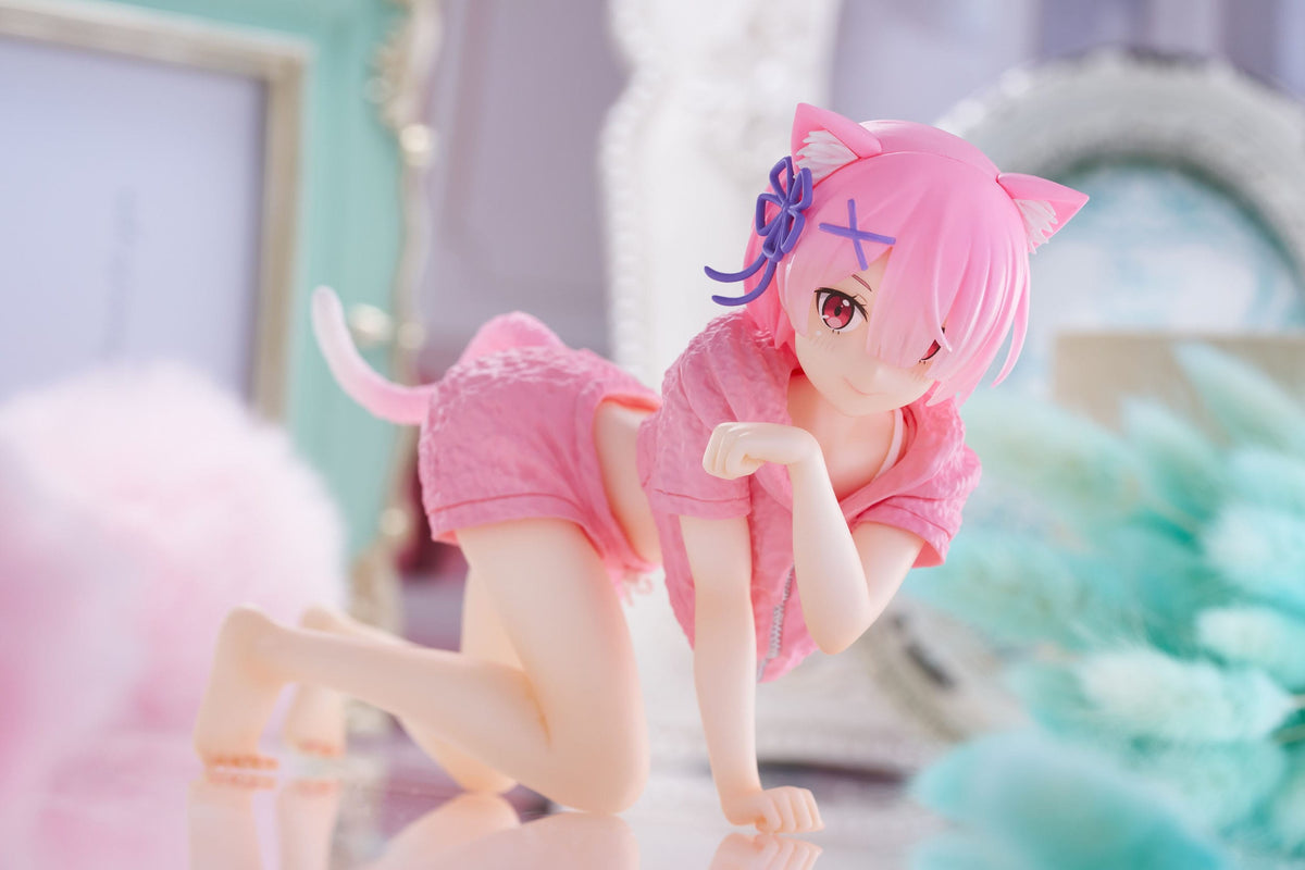 Re:Zero - Ram - Cat Roomwear Desktop Cute Figur (Taito)