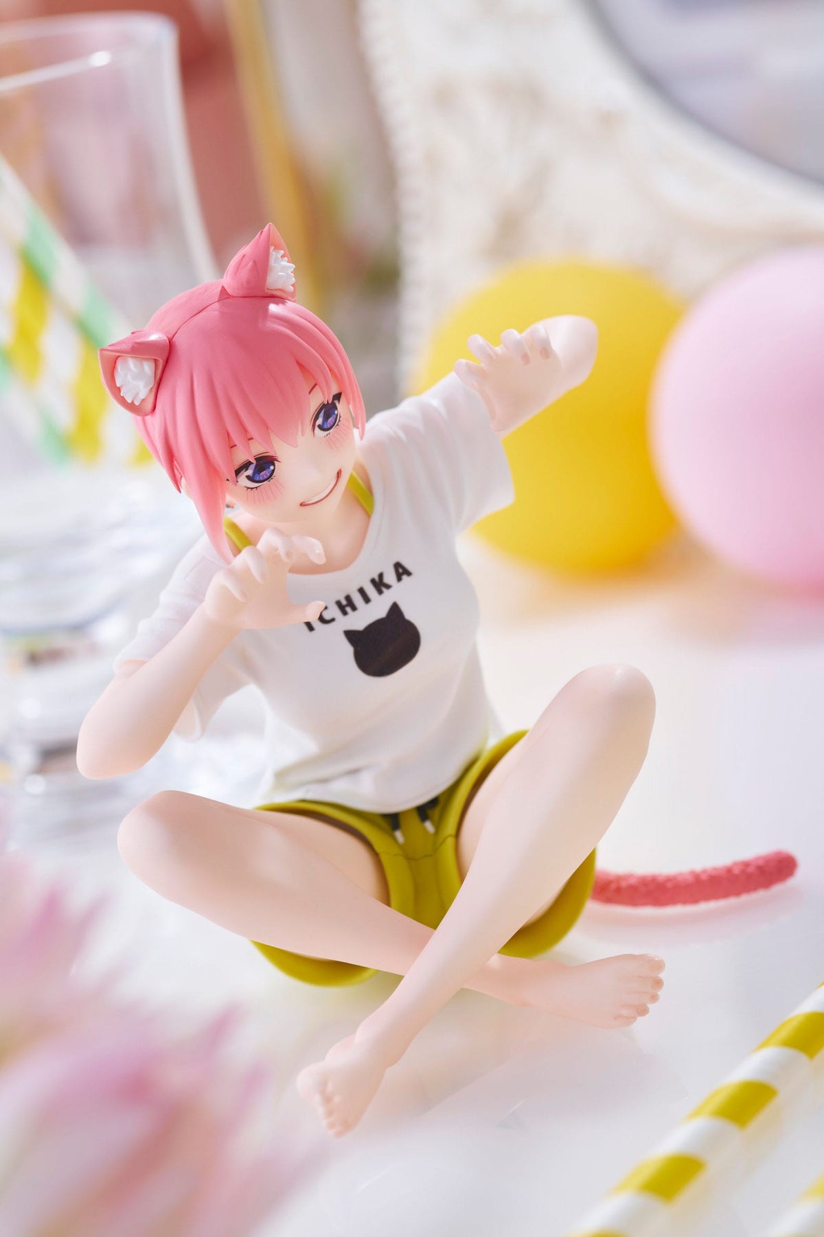 I Quintuplets 2 - Ichika Nakano - Newley Written Cat Roomwear Desktop Cute figura (Taito)