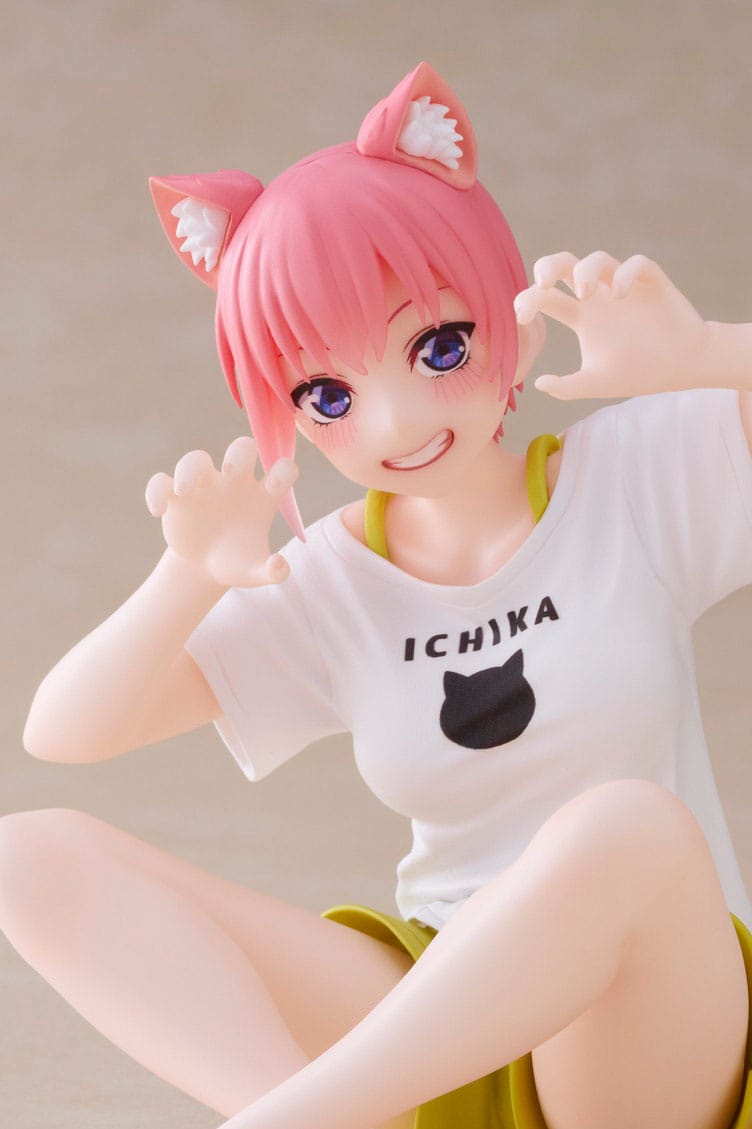 The Quintessential Quintuplets 2 - Ichika Nakano - Newley Written Cat Roomwear Desktop Cute Figure (Taito)