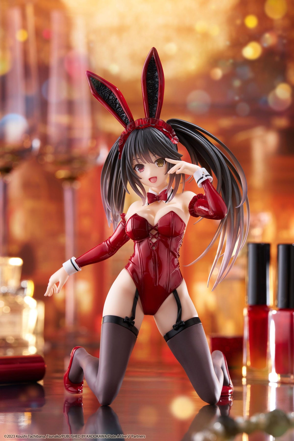 Date A Live V - Kurumi Tokisaki - Bunny Desktop Cute Figur (Taito)