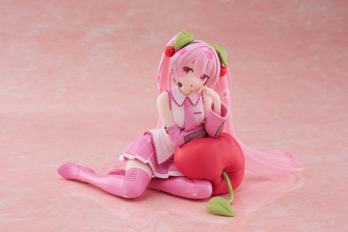 Hatsune Miku - Sakura Miku - Cherry Cushion Desktop Cute figure (Taito)