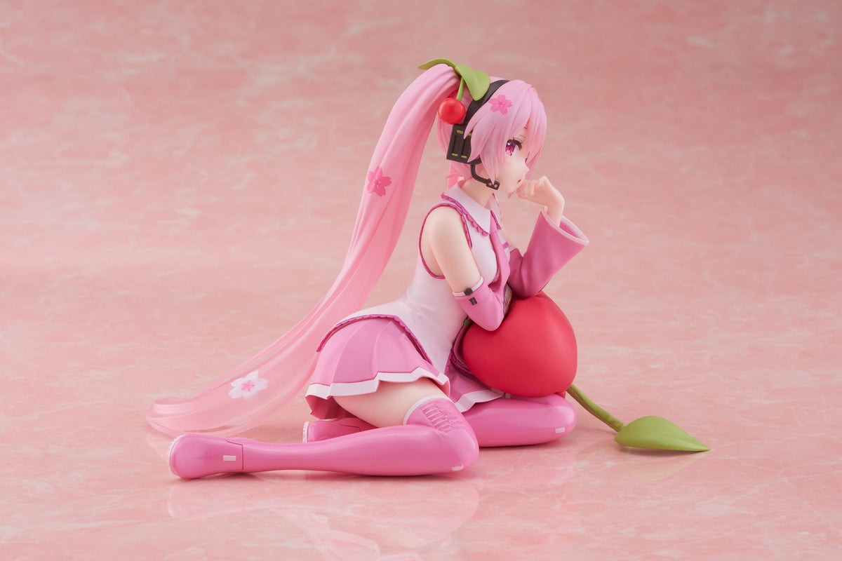 Hatsune Miku - Sakura Miku - Cherry Cushion Desktop Cute Figur (Taito)