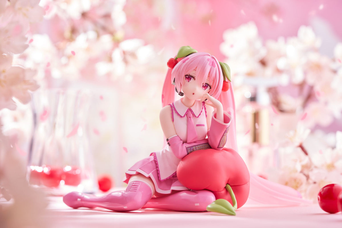 Hatsune Miku - Sakura Miku - Cherry Cushion Desktop Cute Figur (Taito)