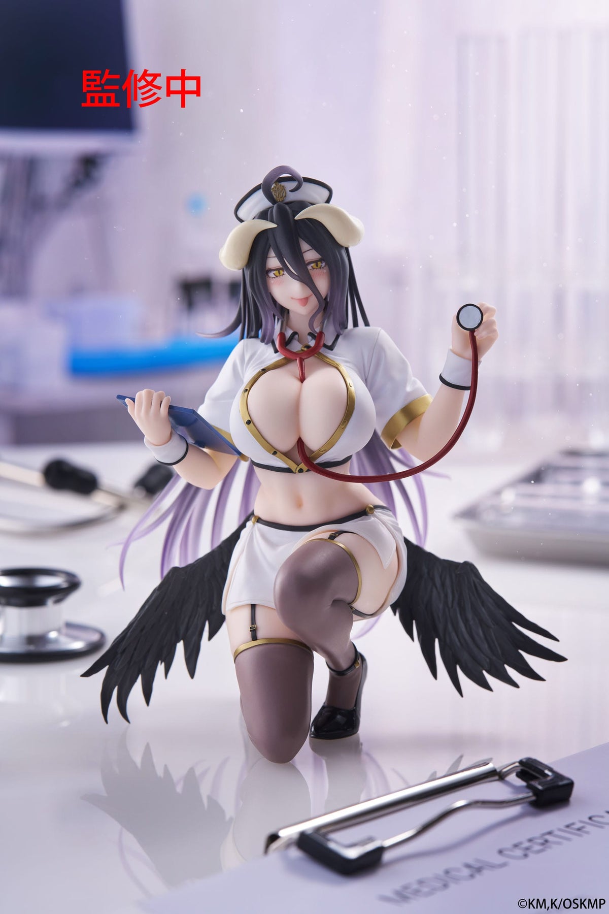 Overlord - Albedo - Nurse Desktop Cute Renewal Figur (Taito)