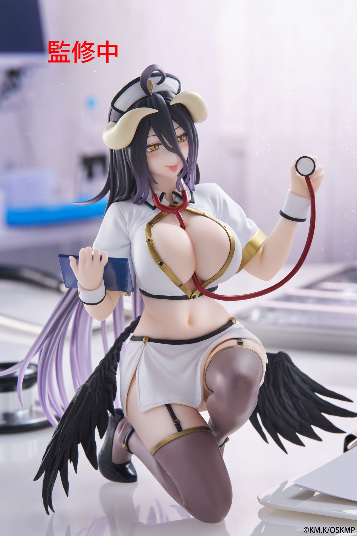 Overlord - Albedo - Nurse Desktop Cute Renewal Figur (Taito)