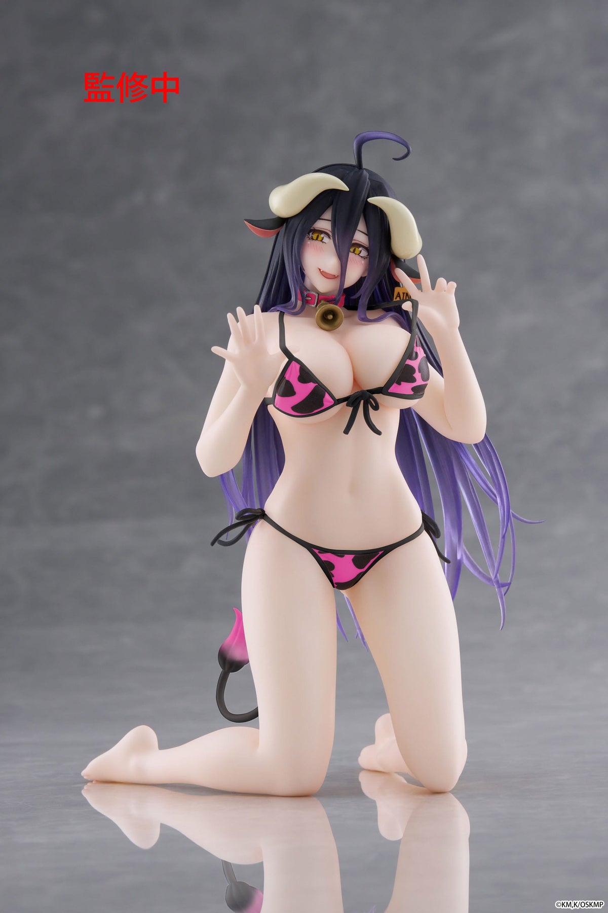 Overlord - Albedo - Cow-Print Swimsuit - Desktop Cute Renewal Figur (Taito)