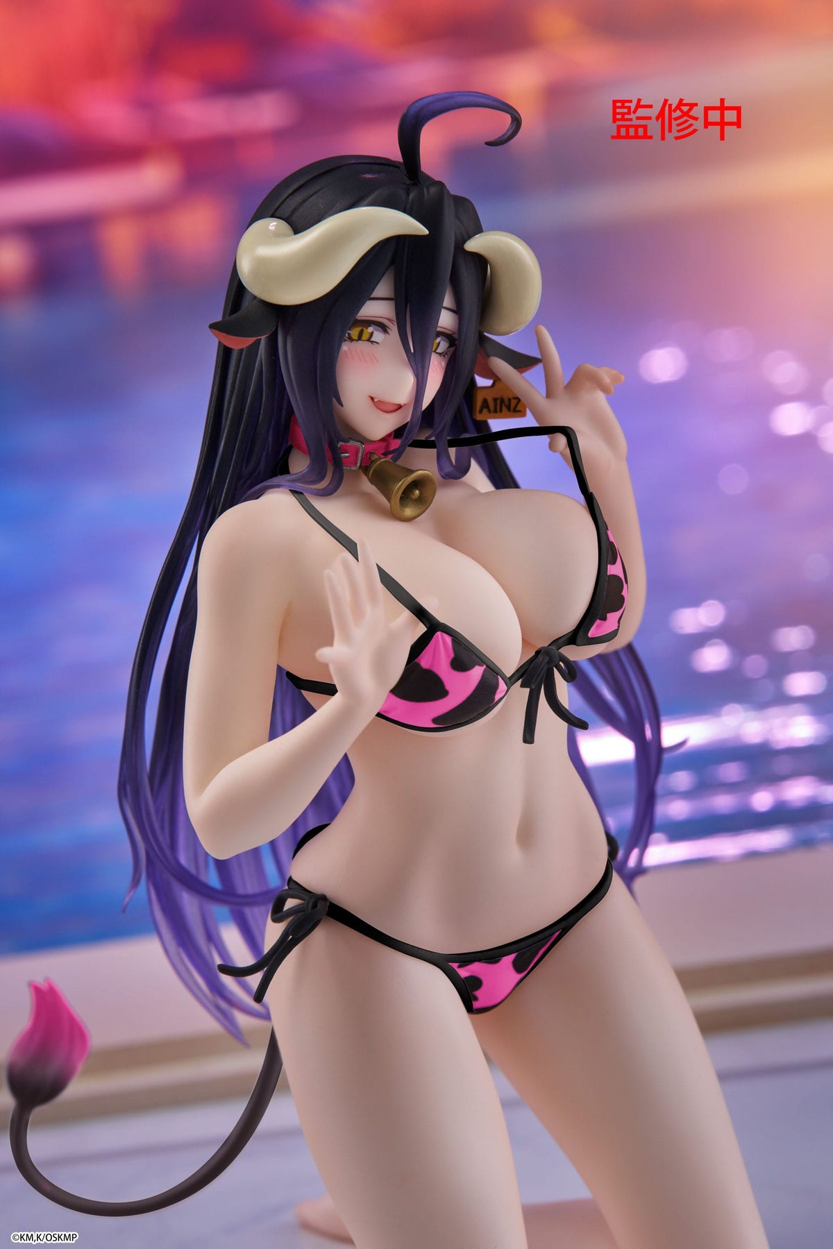 Overlord - Albedo - Cow-Print Swimsuit - Desktop Cute Renewal Figur (Taito)