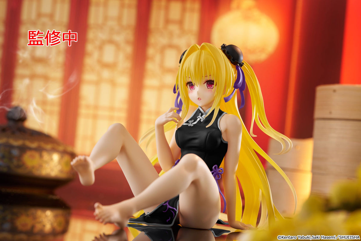 To Love-Ru Darkness - Golden Darkness - Chinese Dress Desktop Cute Renewal Figur (Taito)