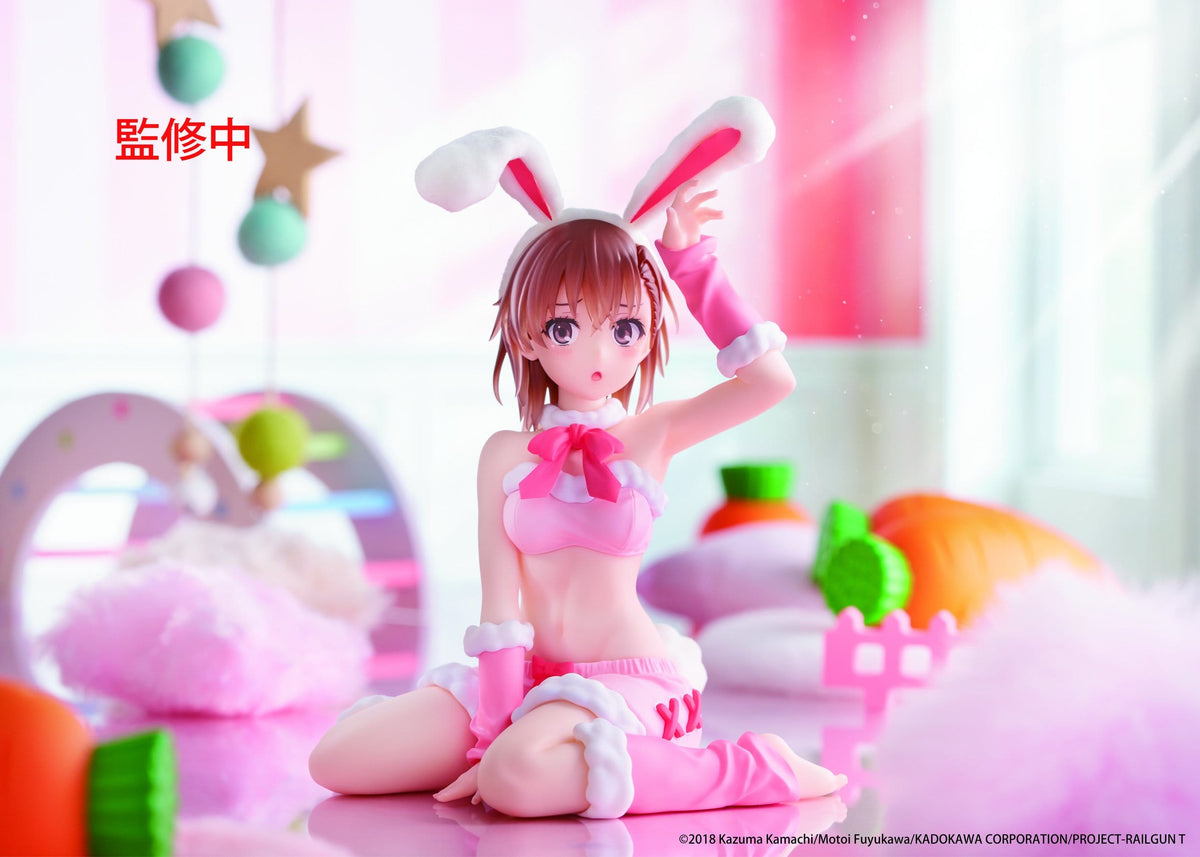 A Certain Scientific Railgun - Mikoto Misaka - Fluffy Bunny Moflock Figur (Taito)