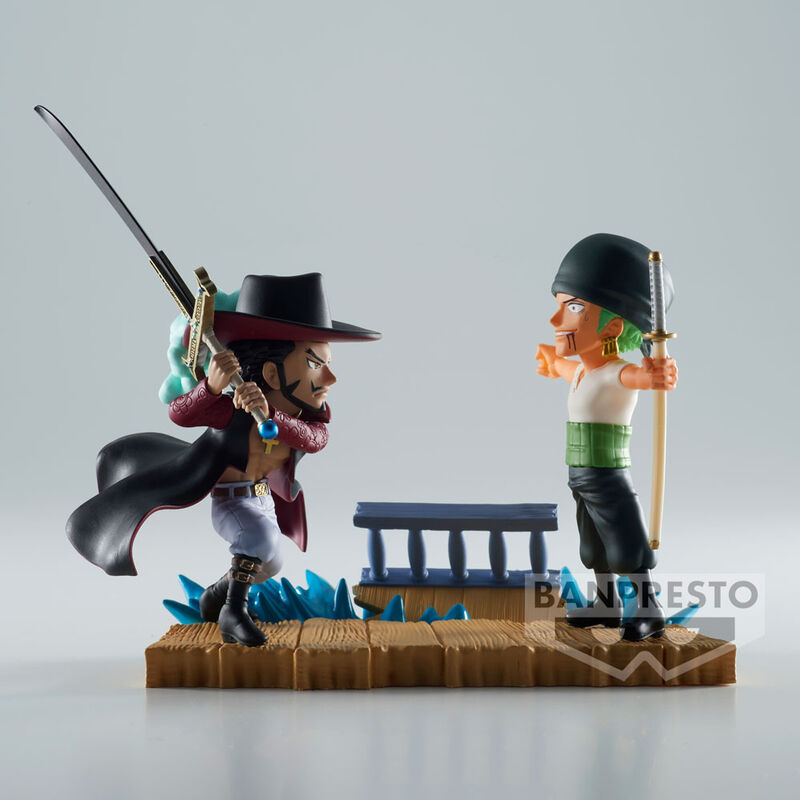 One Piece - Roronoa Zoro VS Dracule Mihawk - WCF Log Stories Figure (Banpresto)
