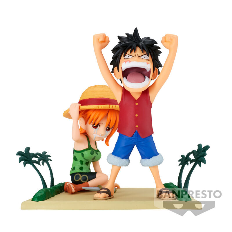 One Piece - Ruffy & Nami - WCF Log Stories Figur (Banpresto)