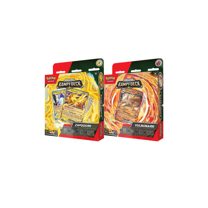 Pokemon - Zapdos Ex & Vulnona ex - Deluxe fighting decks bundle (German)