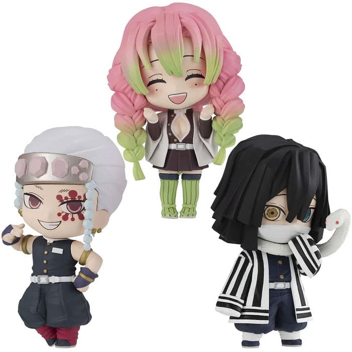 Demon Slayer - Tengen, Mitsuri & Obanai - Super Chibi Masters Mini figurines Assortiment Vol. 3 (Bandai)