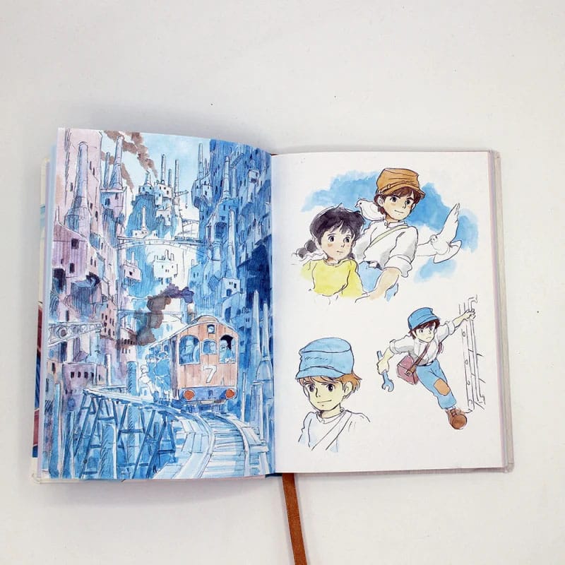 Das Schloss im Himmel - Skizzenbuch - Sheeta & Pazu Flexi (Chronicle Books)