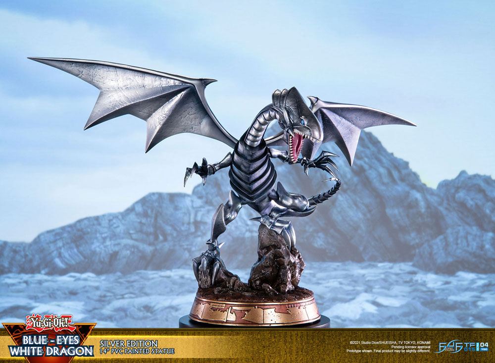 Yu-Gi-Oh! - Blauäugiger Weißer Drache (Blue-Eyes White Dragon) - Silver Edition Figur (First 4 Figures)