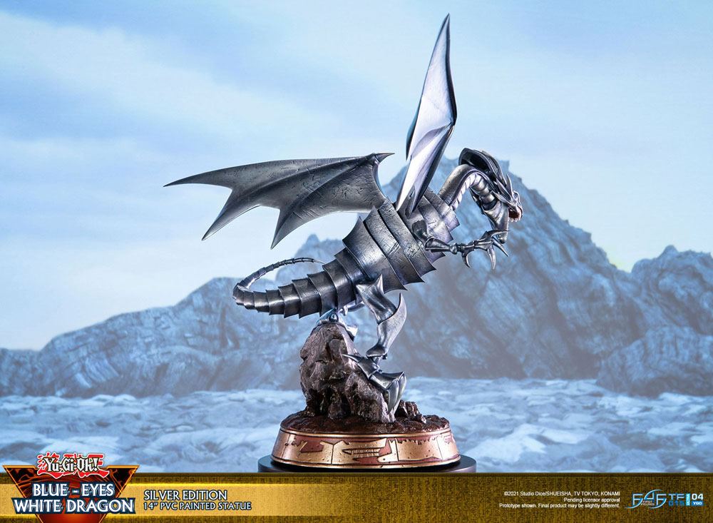 Yu-Gi-Oh! - Blauäugiger Weißer Drache (Blue-Eyes White Dragon) - Silver Edition Figur (First 4 Figures)