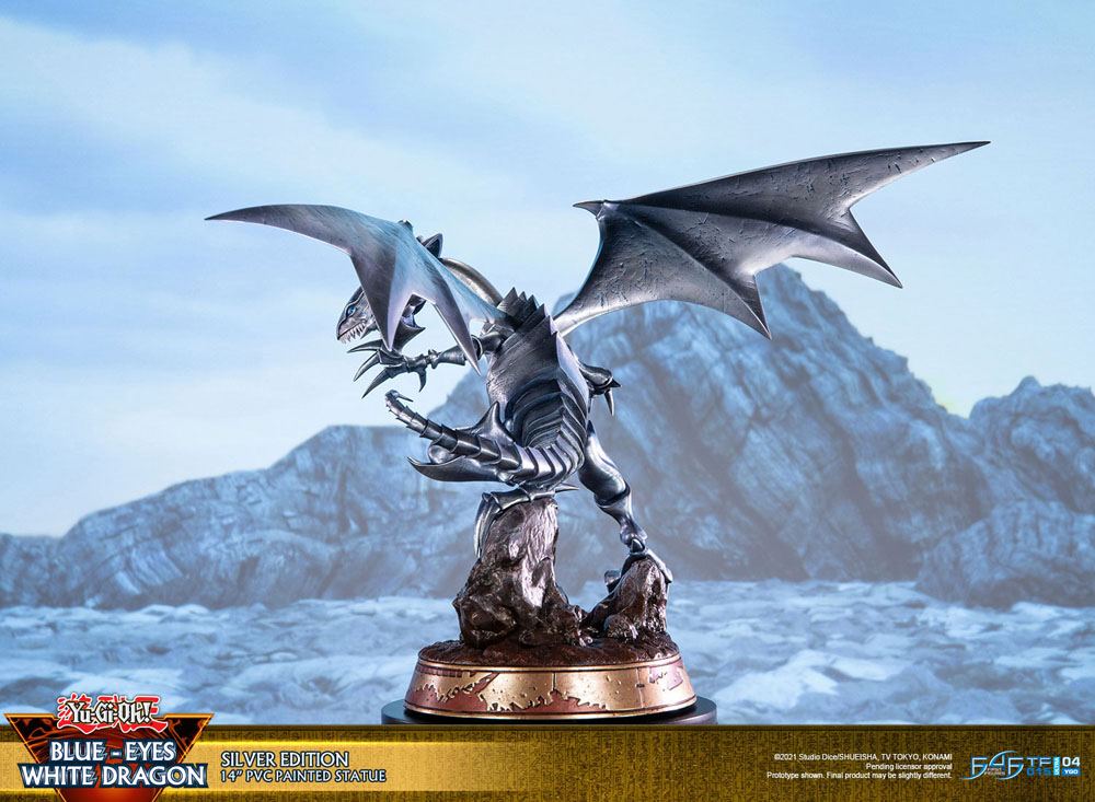Yu-Gi-Oh! - Blauäugiger Weißer Drache (Blue-Eyes White Dragon) - Silver Edition Figur (First 4 Figures)