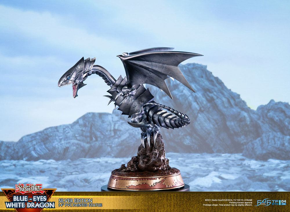 Yu-Gi-Oh! - Blauäugiger Weißer Drache (Blue-Eyes White Dragon) - Silver Edition Figur (First 4 Figures)