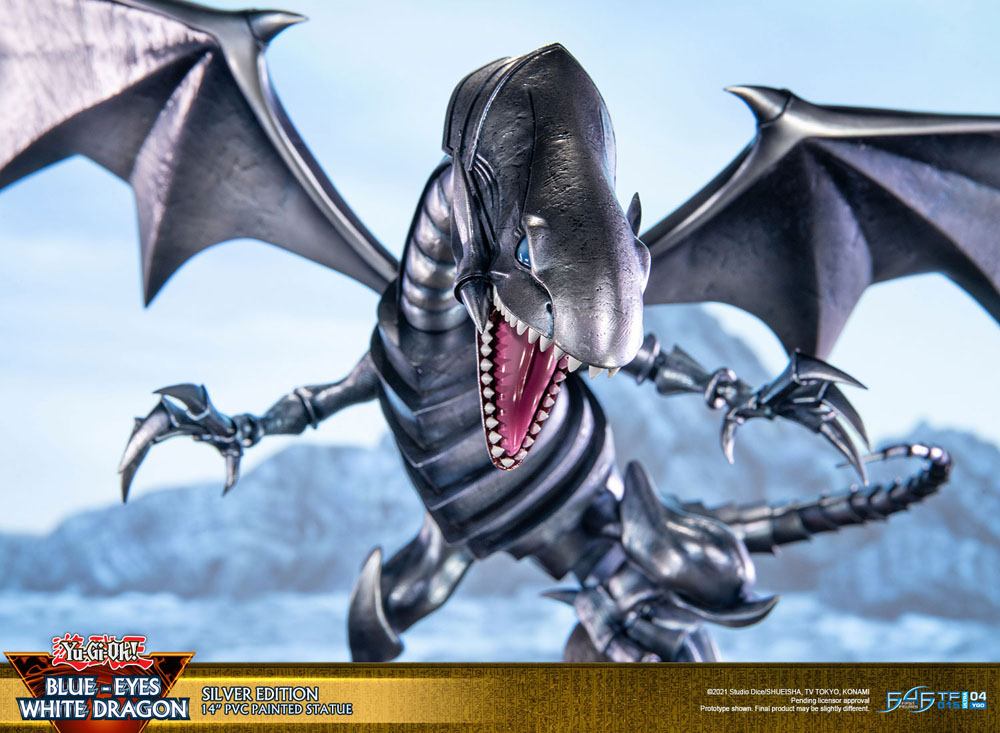Yu-Gi-Oh! - Blauäugiger Weißer Drache (Blue-Eyes White Dragon) - Silver Edition Figur (First 4 Figures)
