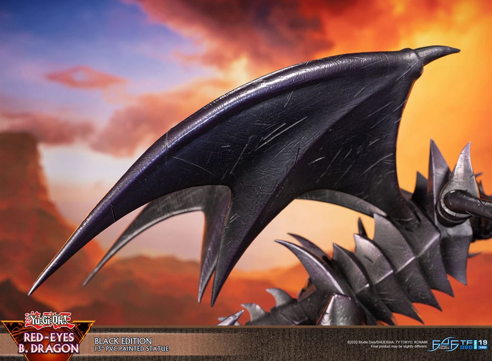 Yu-Gi-Oh! - Rotäugiger schwarzer Drache (Red-Eyes B. Dragon) - Black Colour Figur (First 4 Figures)