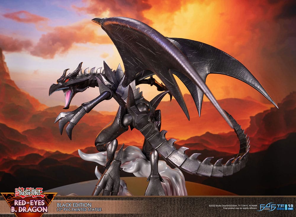 Yu-Gi-Oh! - Rotäugiger schwarzer Drache (Red-Eyes B. Dragon) - Black Colour Figur (First 4 Figures)