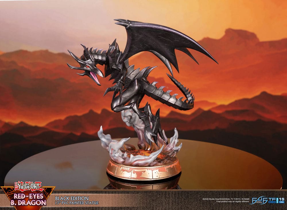 Yu-Gi-Oh! - Rotäugiger schwarzer Drache (Red-Eyes B. Dragon) - Black Colour Figur (First 4 Figures)