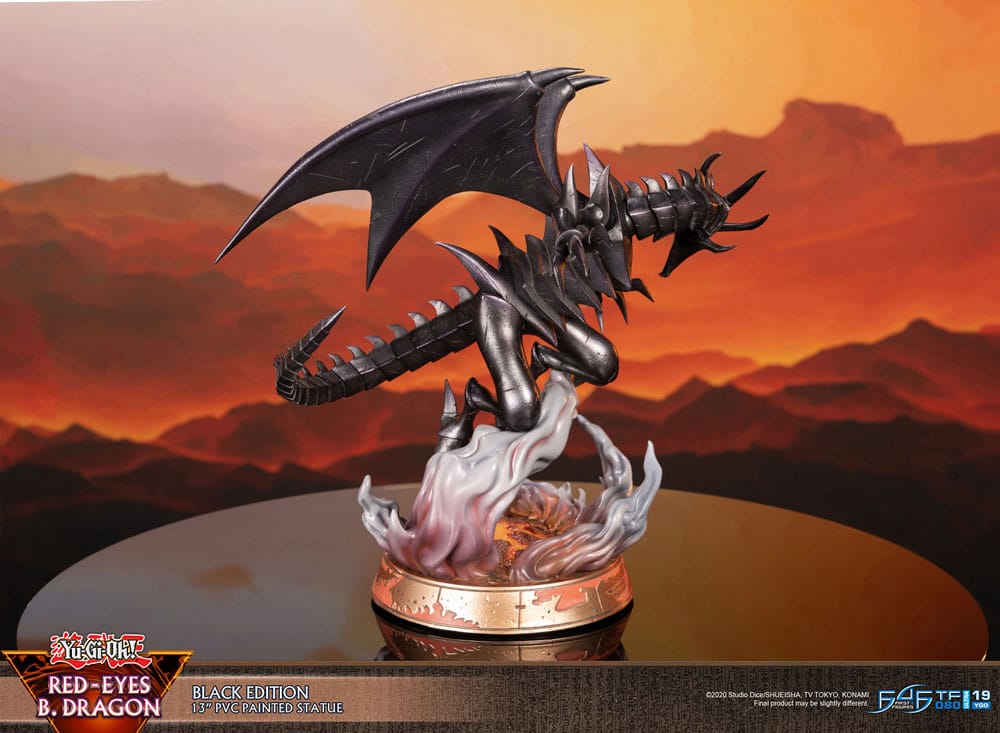 Yu-Gi-Oh! - Rotäugiger schwarzer Drache (Red-Eyes B. Dragon) - Black Colour Figur (First 4 Figures)