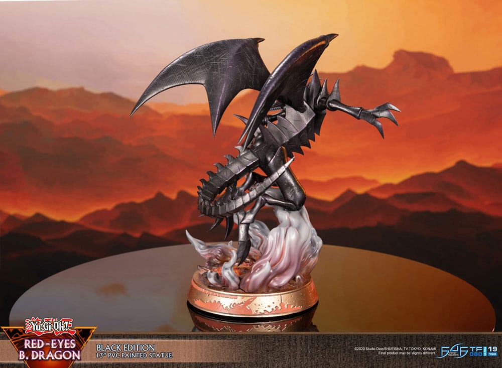 Yu-Gi-Oh! - Rotäugiger schwarzer Drache (Red-Eyes B. Dragon) - Black Colour Figur (First 4 Figures)