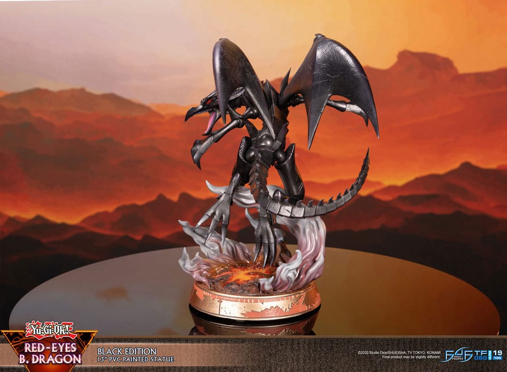 Yu-Gi-Oh! - Rotäugiger schwarzer Drache (Red-Eyes B. Dragon) - Black Colour Figur (First 4 Figures)