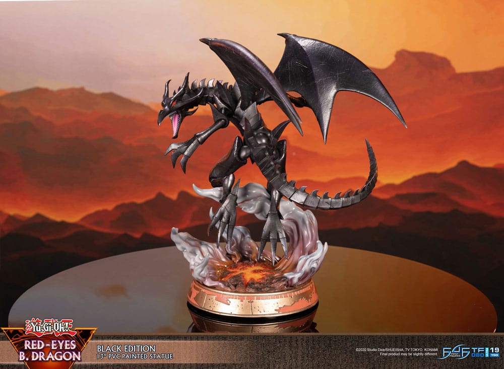 Yu-Gi-Oh! - Rotäugiger schwarzer Drache (Red-Eyes B. Dragon) - Black Colour Figur (First 4 Figures)
