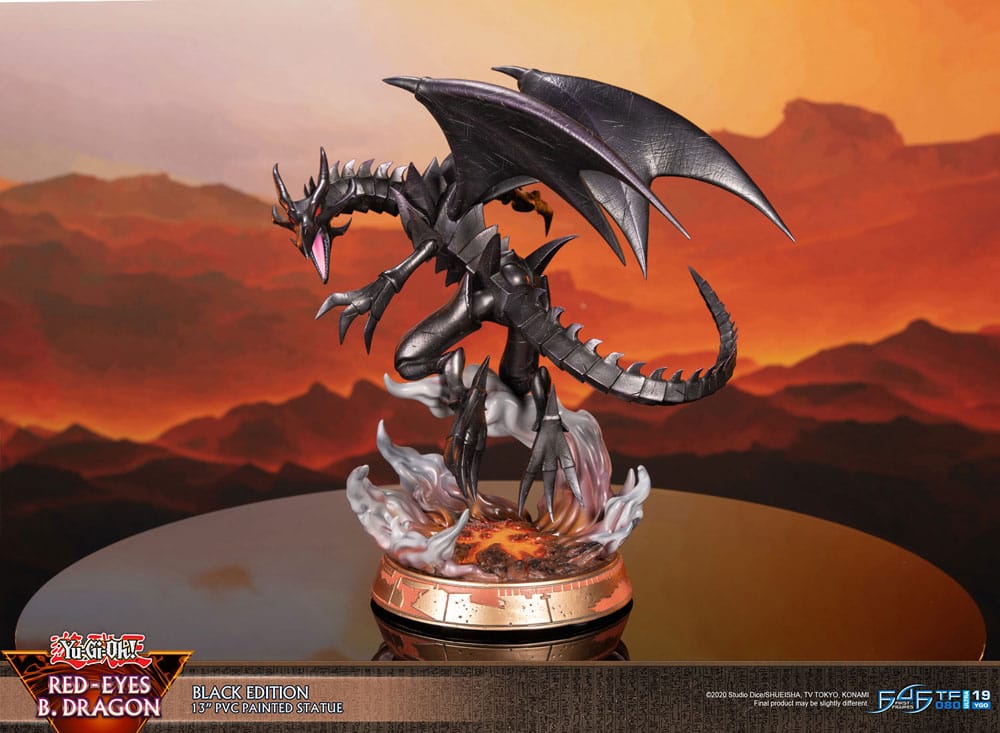 Yu-Gi-Oh! - Rotäugiger schwarzer Drache (Red-Eyes B. Dragon) - Black Colour Figur (First 4 Figures)