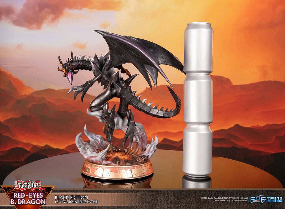 Yu-Gi-Oh! - Rotäugiger schwarzer Drache (Red-Eyes B. Dragon) - Black Colour Figur (First 4 Figures)