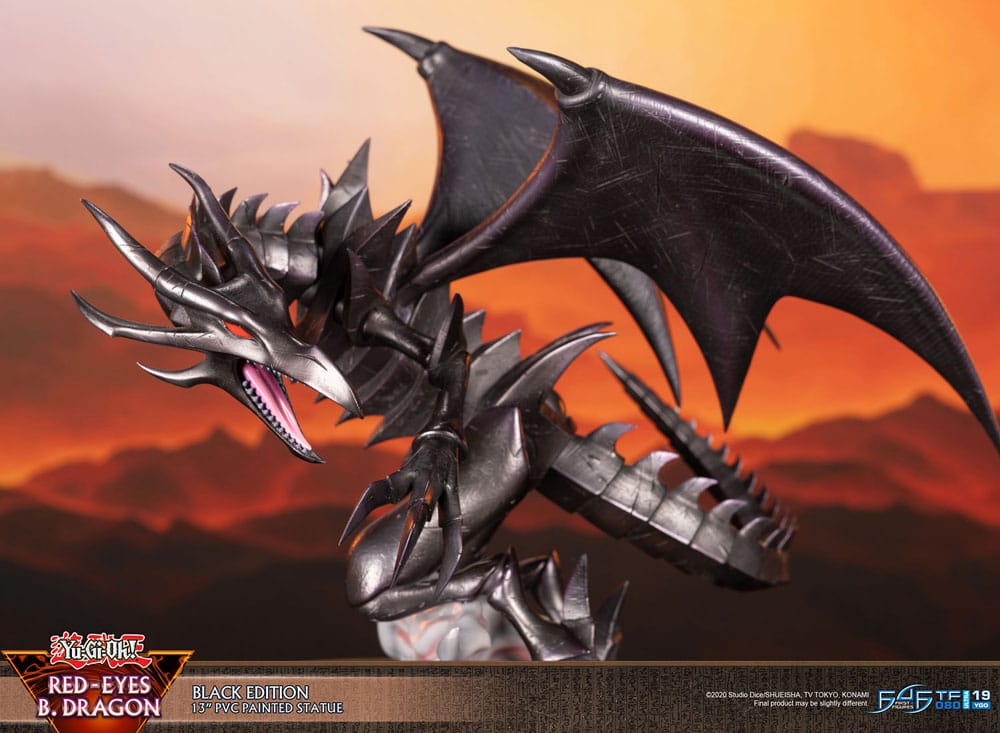 Yu-Gi-Oh! - Rotäugiger schwarzer Drache (Red-Eyes B. Dragon) - Black Colour Figur (First 4 Figures)