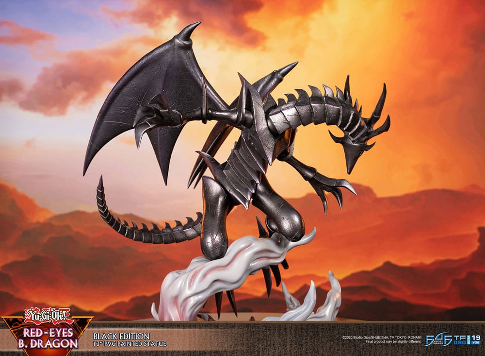 Yu-Gi-Oh! - Rotäugiger schwarzer Drache (Red-Eyes B. Dragon) - Black Colour Figur (First 4 Figures)