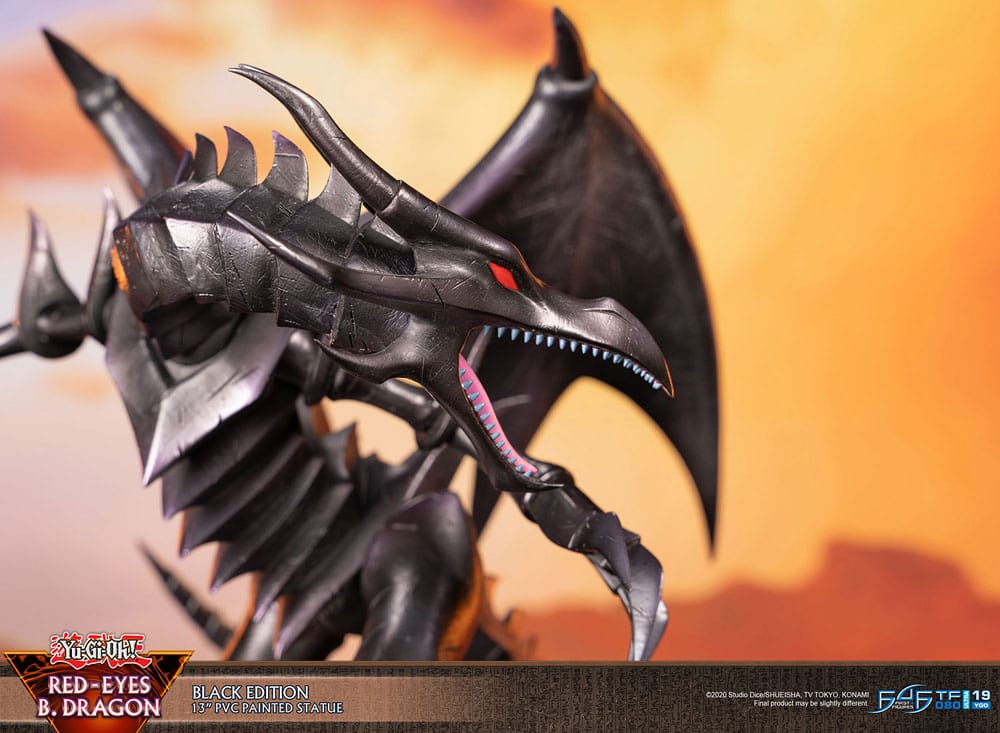 Yu-Gi-Oh! - Rotäugiger schwarzer Drache (Red-Eyes B. Dragon) - Black Colour Figur (First 4 Figures)
