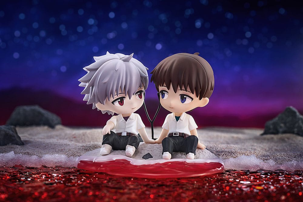 Rebuild of Evangelion - Shinji Ikari & Kaworu Nagisa - Mini Memory Chibi figure (Good Smile Company)