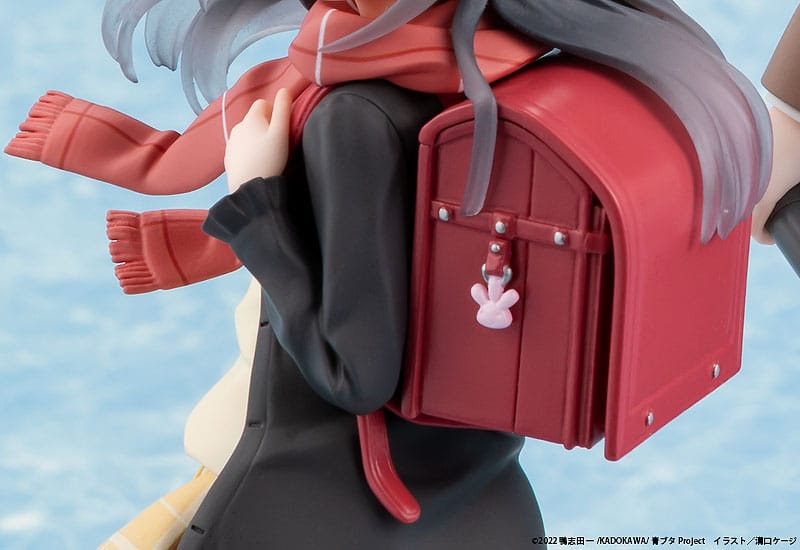 Rascal Does Not Dream of Knapsack Kid - Mai Sakurajima (Graduation Ver.) & Knapsack Kid - figurine (Kadokawa)