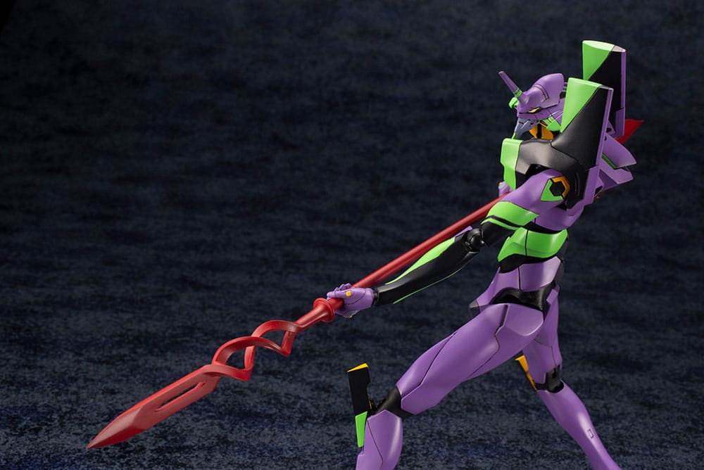 Evangelion: 3.0 + 1.0 Thrice Upon a Time - Evangelion Test Type-01 (Eva-01) with Spear of Cassius - Plastic Model Kit (Kotobukiya)