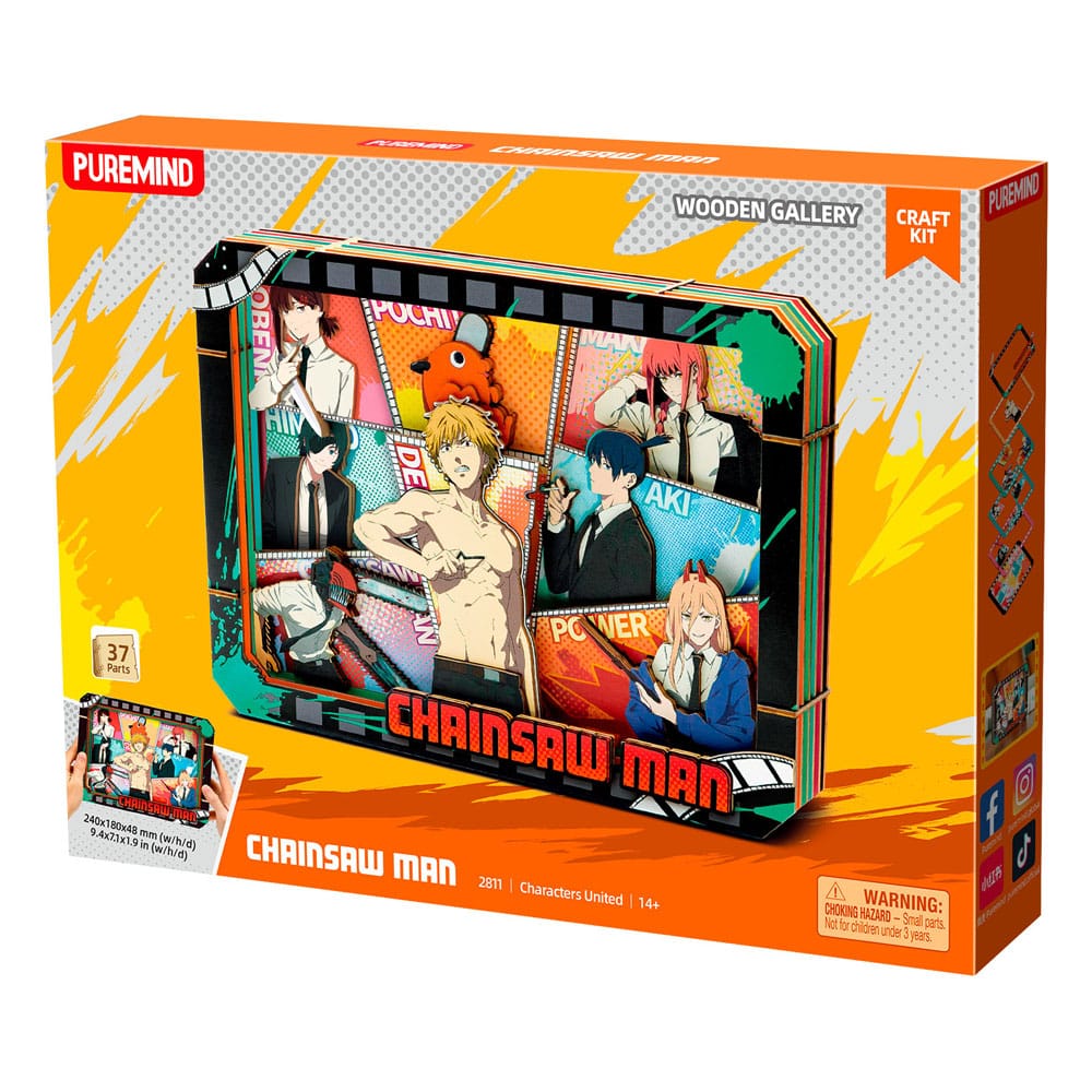 Chainsaw Man - Modellbausatz - Wooden Gallery (L) - Charaters United (Puremind)