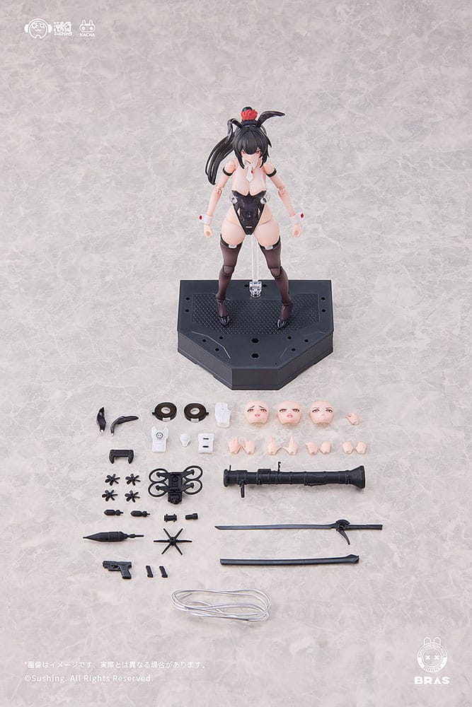 Original Character - Attacker Runa - Bunny Rapid Action Squad Action -figure 1/12 (sushing)