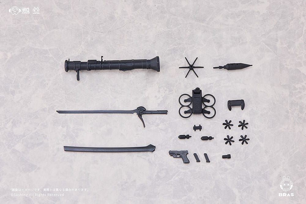 Original Character - Attacker Runa - Bunny Rapid Action Squad Action -figure 1/12 (sushing)